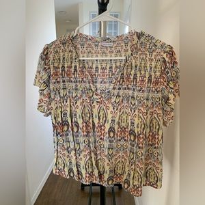 Ikat Pattern Blouse